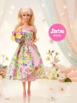 Spring Petals Blonde Barbie Doll